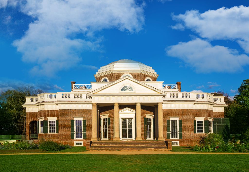 Jefferson's Monticello credit: Monticello